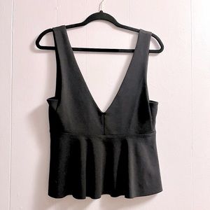 Silent + Noise ~ Urban Outfitters ~Deep V, Black, Fit & Flare Tank Top